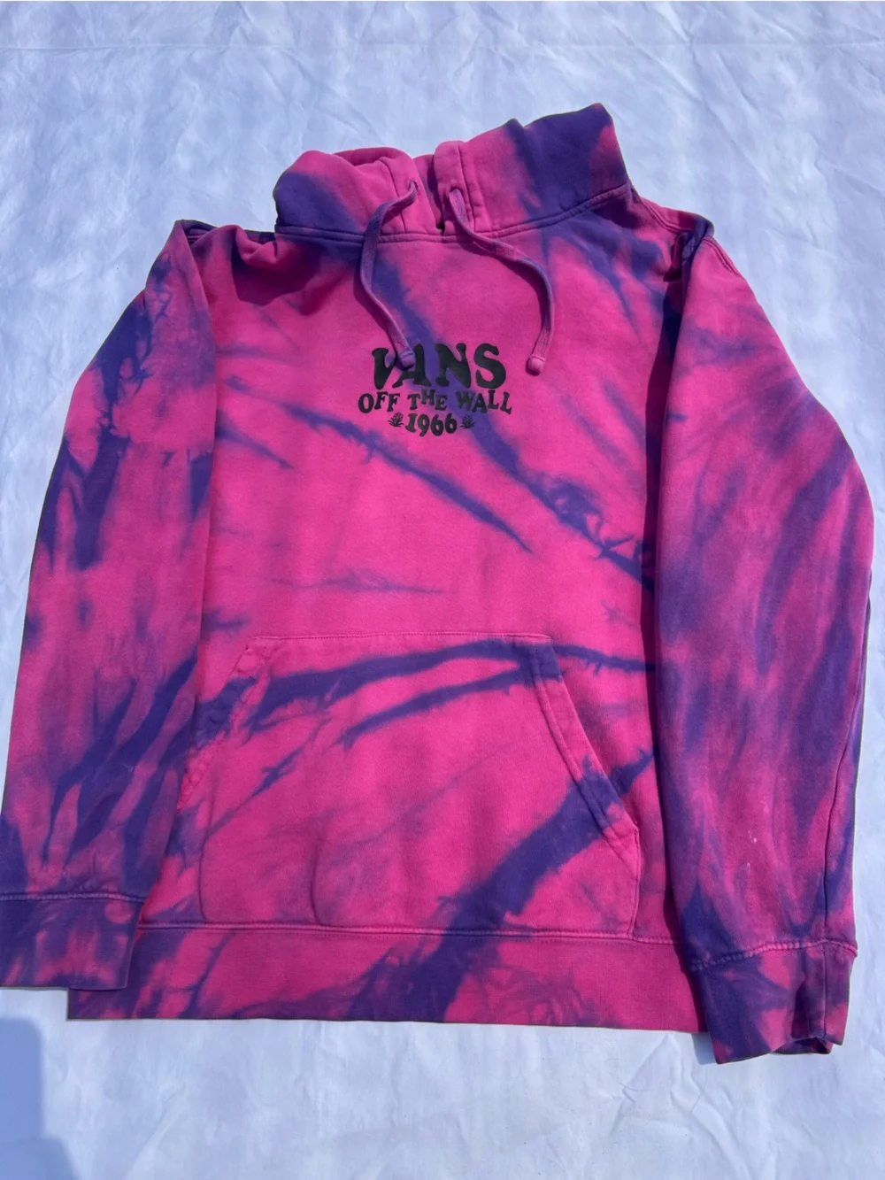 Vans Kids Pink and Navy Tie-Dye Sweatpants